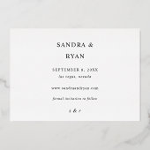 Foto Ele Chic 5 Multi Save the Date Folie Uitnodiging (Achterkant)