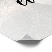 Foto Elegant Bruiloft Welkom Poster (Hoek)