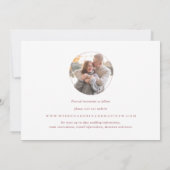 Foto: Elegant Burgundy Monogram Wedding Save The Date (Achterkant)