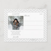 Foto Elegant Gray minimalist 4 Briefkaart (Achterkant)