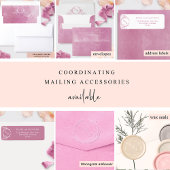 Foto: Elegant Mauve Pink Monogram Wedding Save The Date