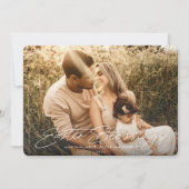 Foto Elegant Script Easter Blessing Feestdagenkaart (Voorkant)