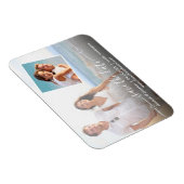 Foto Elegant Script met Hearts Modern Magneet (Rechterzijde)