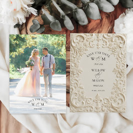 Foto Elegante Barok Bruiloft Save The Date