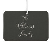 Foto Elegante Script Familienaam Luchtverfrisser (Achterkant)