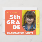 Foto Elementary School Graduation Party Kaart (Voorkant)