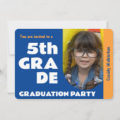 Foto Elementary School Graduation Party Kaart (Voorkant)