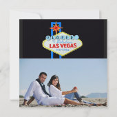 Foto Eloped Las Vegas Wedding Kaart (Achterkant)