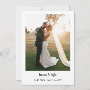 Foto Elopement Aankondiging Kaart