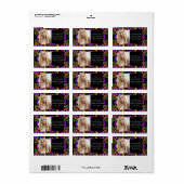 Foto en adres van Mexican Fiesta Floral Etiket (Full Sheet)