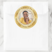 Foto en gepersonaliseerde 50th Birthday Stickers (Tas)