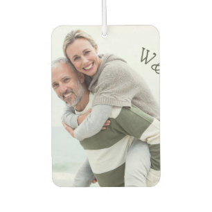 Foto en Initialen Gepersonaliseerde hartvorm Luchtverfrisser