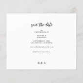 Foto en kalligrafie 2B Darker Horizo Save the Date Flyer (Achterkant)