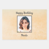 Foto en monogram inpakpapier vel (Voorkant 2)