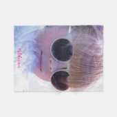 Foto en naam Fleece Deken Zacht en gezellig cadeau (Voorkant (Horizontaal))