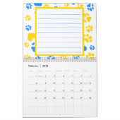  foto en naam Paw Blue & Gold Kalender (Feb 2026)