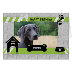 Foto en naam van de Dog Birthday Green Pet