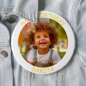  foto en naam Verjaardag Button (In situ)