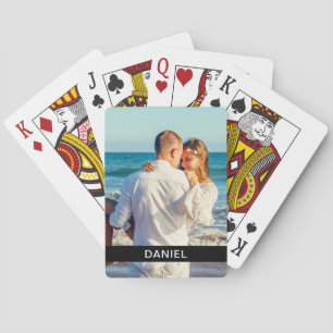 Foto- en naamkaarten voor afspelen van Sjablonen Pokerkaarten