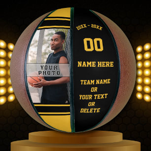 Foto en persoonlijke Basketball Ball voor senioren Basketbal