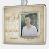 Foto- en scriptgeheugen verzilverd kader ornament (Links)