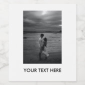 Foto en tekst aanpassen wijn etiket (Enkel label)