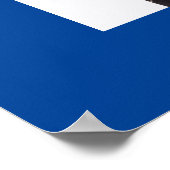  foto en tekst Deep Blue Poster (Hoek)