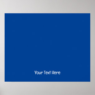  foto en tekst Deep Blue Poster