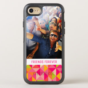 Foto- en tekst driehoeken geometrisch patroon OtterBox symmetry iPhone 8/7 hoesje
