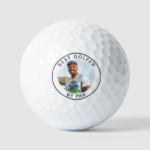 Foto en tekst Gepersonaliseerde beste golfer van P Golfballen (Voorkant)