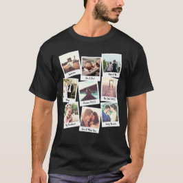 Foto en tekst met stijl koelen t-shirt