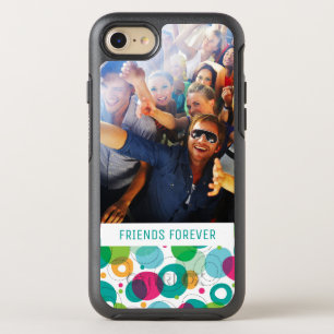 Foto- en tekstronde bubbels kindpatroon OtterBox symmetry iPhone 8/7 hoesje