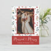 Foto Eucalyptus Berries Feestdagenkaart (Staand voorkant)