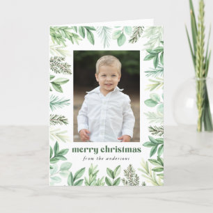 Foto Eucalyptus en Evergreen 2 Feestdagen Kaart