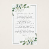 Foto Eucalyptus Funeral Memorial Prayer Kaart (Achterkant)