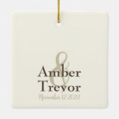 Foto Eucalyptus Weddenschap Keramisch Ornament (Achterkant)