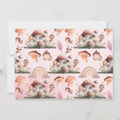 Foto Fairy Eerste Meisje's 1e Verjaardag Kaart (Achterkant)