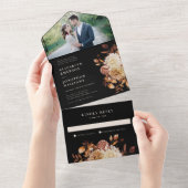 Foto Fall Wedding All In One Uitnodiging (Afscheurbaar)