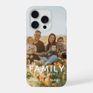 Foto Familie Is Voor Altijd Calligraphy Script iPhone 15 Pro Hoesje