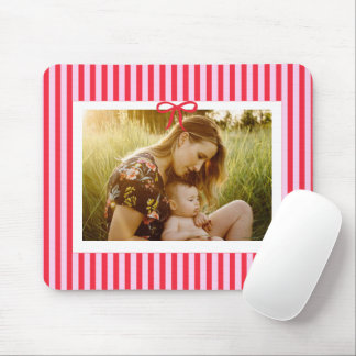 foto familie rode strepen strik trendy stijlvol muismat