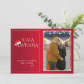 Foto Fiesta Navideña Christmas Party Invitation (Debout devant)