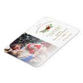 Foto: First Kerstfeest Baby Poinsettia Magneet (Linkerzijde)