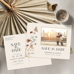 Foto Floral Save the Date Briefkaart