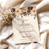 Foto Floral Terracotta bruiloft Save The Date