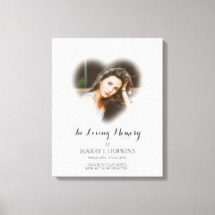 Foto funeral in Loving Memory Memorial Keepomwille Canvas Afdruk