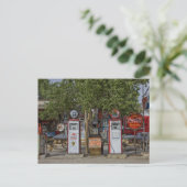 Foto  gasstation briefkaart (Staand voorkant)