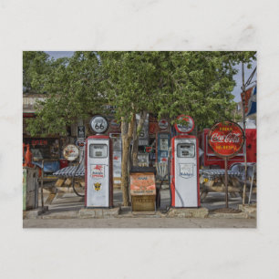Foto gasstation briefkaart