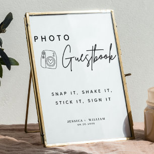 Foto Gastenboek Snap It Shake it Stick It Sign it Poster