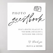 Foto Gastenboek teken Poster (Voorkant)