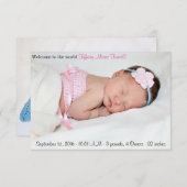 Foto Geboorteaankondiging Aankondiging (Voorkant / Achterkant)